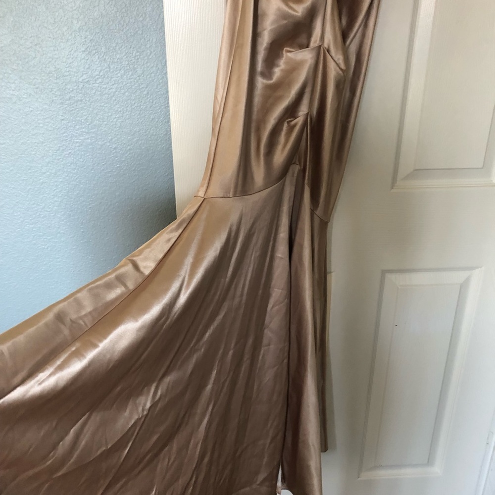 Formal Long Gold Dress - Picture 4 of 5